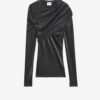 Haut en jersey drapé Lurex Dressi Haut en jersey drapé Lurex Dressi