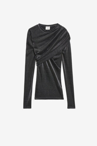 Haut en jersey drapé Lurex Dressi