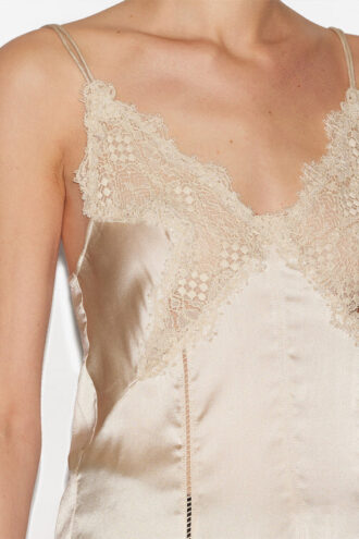 Haut en satin et dentelle Diandra