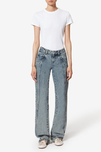 Jean bootcut en denim délavé Jaylis Jean bootcut en denim délavé Jaylis