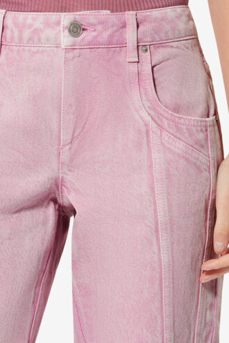 Jean bootcut en denim délavé Jaylis Jean bootcut en denim délavé Jaylis