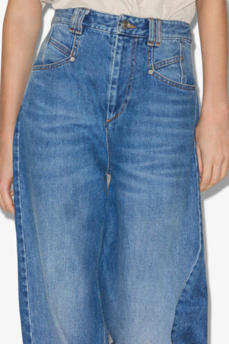 Jean denim taille haute et coupe ample Lemony