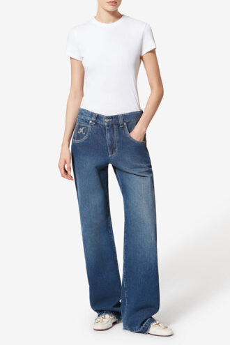 Jean en denim surpiqué Jeyda