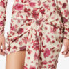 Jupe courte drapée en soie stretch imprimée Ovia Jupe courte drapée en soie stretch imprimée Ovia