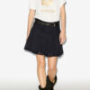 Jupe courte en coton et dentelle Goldie Jupe courte en coton et dentelle Goldie
