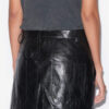Jupe courte en cuir Anais