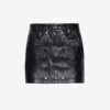 Jupe courte en cuir Anais