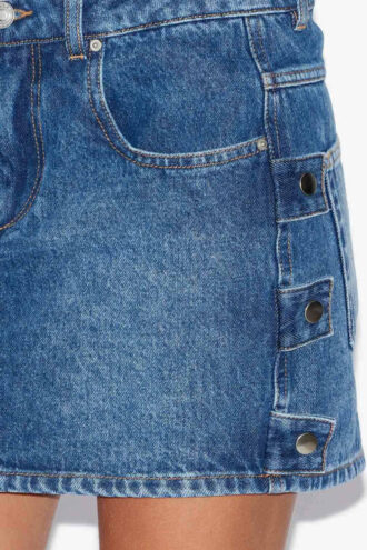 Jupe courte en denim Stessy
