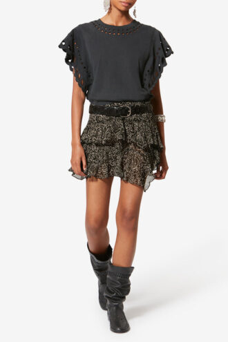 Jupe courte en mousseline Lolita Jupe courte en mousseline Lolita