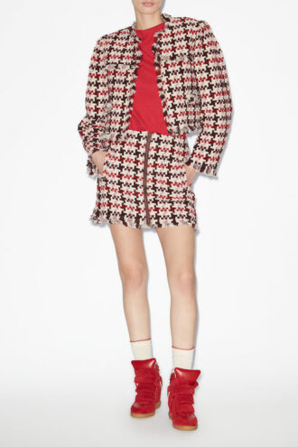 Jupe courte en tweed Akima