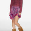 Jupe en tulle élastiqué imprimé drapé Dova Jupe en tulle élastiqué imprimé drapé Dova
