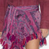 Jupe en tulle élastiqué imprimé drapé Dova Jupe en tulle élastiqué imprimé drapé Dova