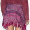Jupe en tulle élastiqué imprimé drapé Dova Jupe en tulle élastiqué imprimé drapé Dova