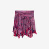 Jupe en tulle élastiqué imprimé drapé Dova Jupe en tulle élastiqué imprimé drapé Dova