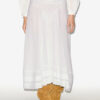 Jupe longue en coton et dentelle Garliana