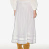 Jupe longue en coton et dentelle Garliana