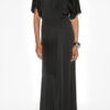 Jupe longue en satin Kayana