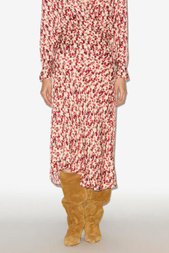 Jupe midi en jacquard à motifs Lisanne