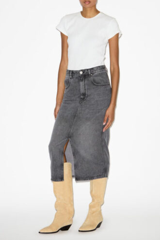 Jupe midi Tilauria en denim fin Jupe midi Tilauria en denim fin