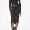 Jupe midi Vicky en jersey froncé Jupe midi Vicky en jersey froncé