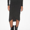 Jupe midi Vicky en jersey froncé Jupe midi Vicky en jersey froncé
