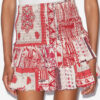 Jupe Naomi en voile de coton smocké avec imprimé bandana Jupe Naomi en voile de coton smocké avec imprimé bandana