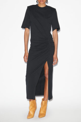 Lexia Robe t-shirt midi en coton uni