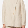 Manteau court en coton texturé Uadie