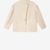 Manteau court en coton texturé Uadie