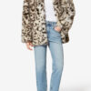 Manteau court en fausse fourrure Aglae