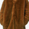 Manteau court en fausse fourrure Aglae