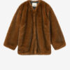 Manteau court en fausse fourrure Aglae