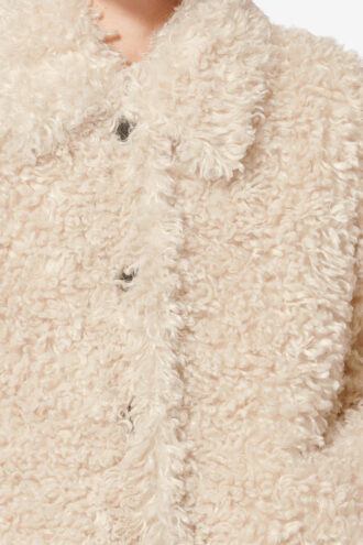 Manteau court en fausse fourrure bouclée Tarvey