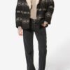 Manteau court en jacquard Qayla