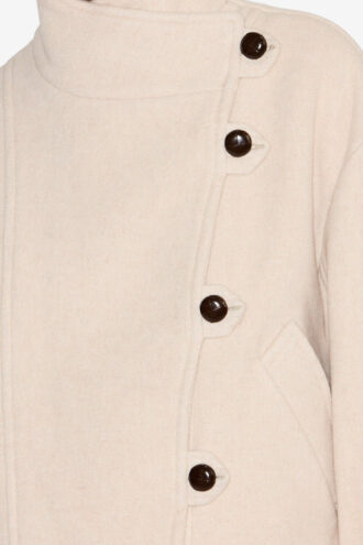 Manteau court en laine mélangée Hanis