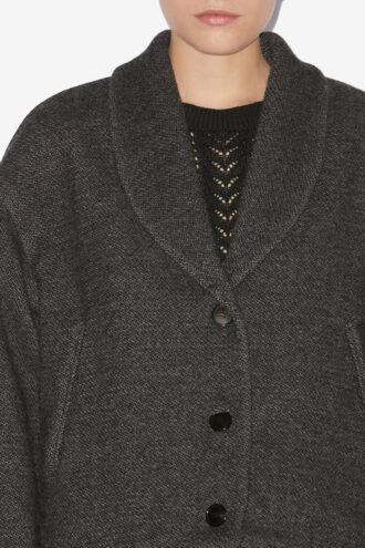 Manteau court en laine vierge Lanna