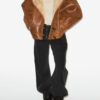 Manteau court en peau lainée Amiel Manteau court en peau lainée Amiel
