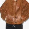 Manteau court en peau lainée Amiel Manteau court en peau lainée Amiel