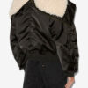 Manteau court matelassé en satin Elisa Manteau court matelassé en satin Elisa
