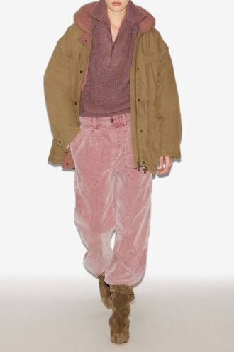 Manteau en coton bicolore Damone