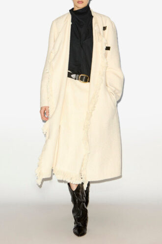 Manteau en coton et lin Gameia