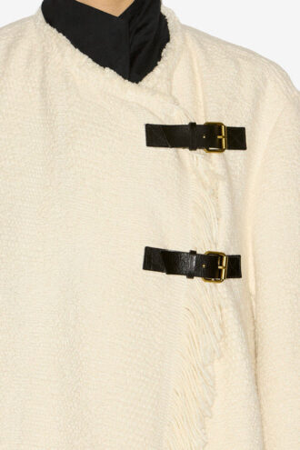 Manteau en coton et lin Gameia