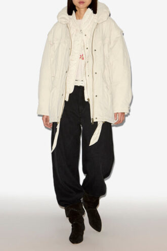 Manteau en coton uni Damone