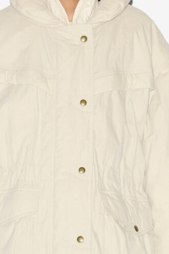 Manteau en coton uni Damone