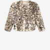 Manteau en fausse fourrure marbrée Bahria