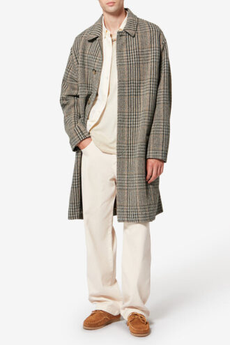 Manteau en laine vierge à carreaux Prince de Galles Franco