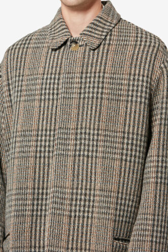 Manteau en laine vierge à carreaux Prince de Galles Franco