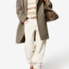 Manteau en laine vierge à carreaux Prince-de-Galles Limizia