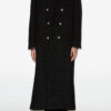Manteau long en laine brossée Gil