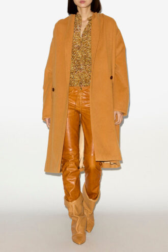 Manteau long en laine mélangée Elise